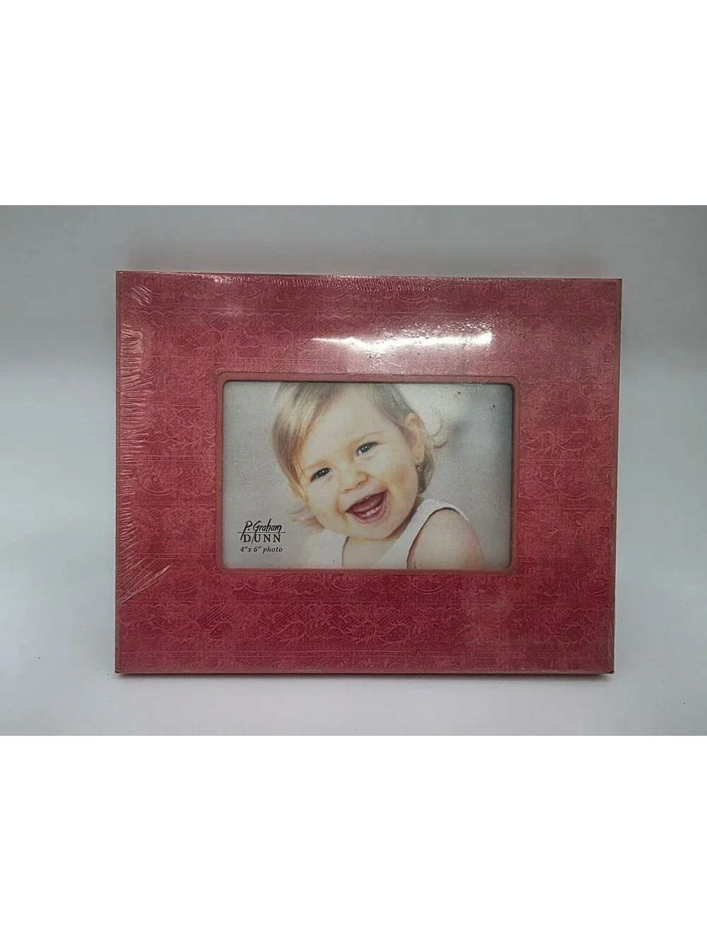 Parkway Dunn 4x6 Photo Frame in Red with Floral Pattern